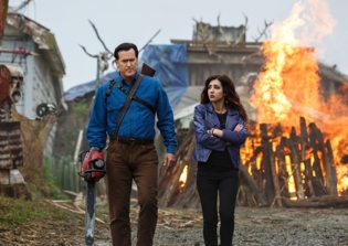 'Ash vs Evil Dead' season 2 spoilers: Cast gets patriotic in new poster; Lee Majors hints confontation between Ash and his father Brock