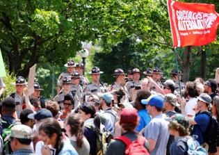 Hundreds of protesters in more than 20 U.S. cities march against Shariah law