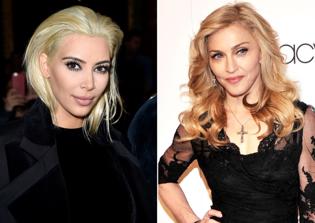 Kim Kardashian on New Platinum Blonde Hair: Madonna Inspired New Hair Color Style
