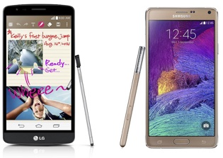 LG G3 Stylus vs Samsung Galaxy Note 4 Specs, Price Review: Features Comparison - Battle Between 2 Stylus-Equipped Phablets