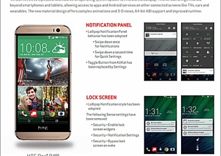 Android 5.0 Lollipop Update on HTC One (M8) Verizon Smartphones - Google OS Launched