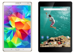 Google Nexus 9 vs Samsung Galaxy Tab S 8.4: 2 Affordable Tablets in Close Competition