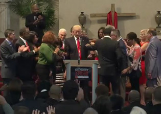 Evangelical pastors pray to ward off 'satanic attack' against Donald Trump
