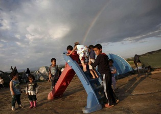 Refugee children targeted by Islamic terrorists for recruitment; New 'tent school' being set up to counter strategy