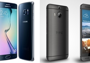 Galaxy S6 Edge vs One M9  Specs, Price Comparison: Features Review - Samsung Outshines Rival with Curved Screen
