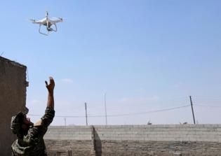 ISIS uses drones to drop bombs on coalition forces in Raqqa, according to Christian militia