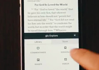 Glo Bible app offers easy access to biblical resources