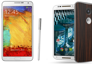 Samsung Galaxy Note 3 vs Moto X (2014) Specs Comparison: Price, Features Review - Both Provide Great Value for Money