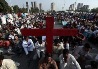 Pakistani Christians raise protest against government's plan to demolish historic churches
