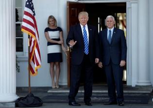 Trump and Pence get standing ovation at NJ Presbyterian church
