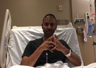 Nabeel Qureshi asks for prayers after operation to remove feeding tube that got lodged in his throat