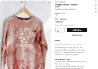 Urban Outfitters Apologizes For Bloodied Kent State Shirt