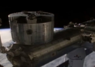 Another UFO spotted on NASA live feed?