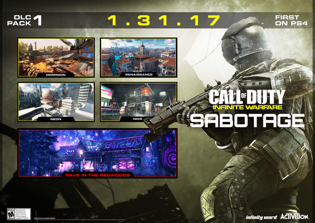 'Call of Duty: Infinite Warfare' Sabotage DLC release date, news: First DLC with new maps and Zombies mode arriving on Jan. 31, 2017