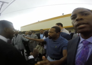 Pastor threatens legal action against activist who protested at his church