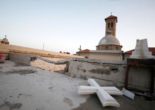 Syrian Christians hold first service in years in war-ravaged church