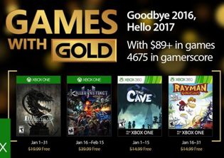 Xbox Live Games with Gold January 2017 free games list: 'Killer Instinct,' 'Rayman Origins' included in lineup