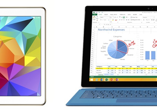 Microsoft Surface Pro 3 vs Galaxy Tab S 10.5 Specs, Price Comparison: Features Review - Smaller Samsung Tablet Compensates with Optional Keyboard
