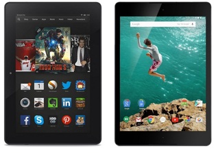 Kindle Fire HDX 8.9 vs Nexus 9 Comparison: Specs on Kindle Fire HDX 8.9 are Superior