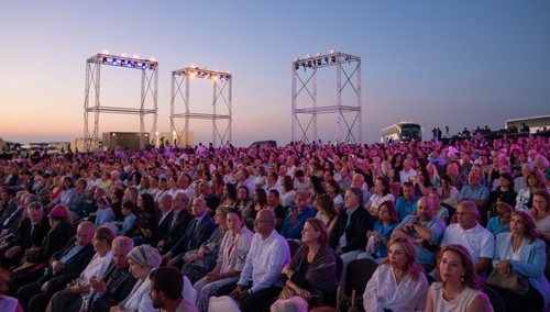 Audience members at the performance of Handel’s “Messiah” at Mukawir, Jordan, Sept. 12. More than 2,500 tickets were sold for the outdoor concert, which was held at the site traditionally associated with the beheading of John the Baptist.