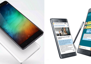 Galaxy Note Edge vs Xiaomi Mi Note Review: Specs, Price and Features Comparison - Samsung Phone's Futuristic Design Stands Out