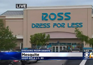 Ross department store shoppers shocked as man enters women's dressing room saying he was 'representing as a woman today'