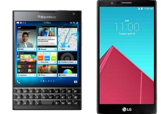 LG G4 vs BlackBerry Passport: Keyboard Edge for Passport but LG G4 Ahead Elsewhere