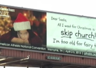 N.C. Businessman Counters Atheist Billboard With Christmas Message