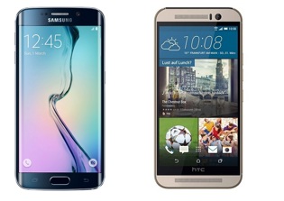 Galaxy S6 Edge vs HTC One M9 Specs Comparison: Features, Price Review - Curved S6 Edge is Faster But One M9 is Lovelier